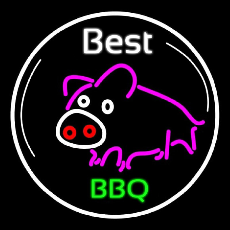 Custom Best Bbq Neon Sign USA