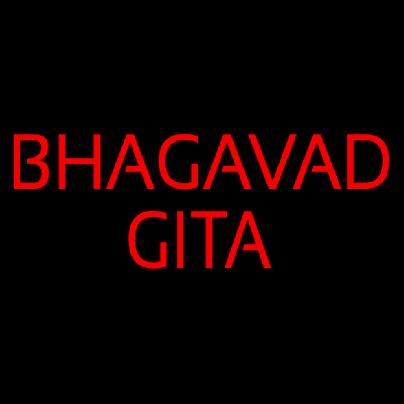 Custom Bhagavad Gita Neon Sign USA