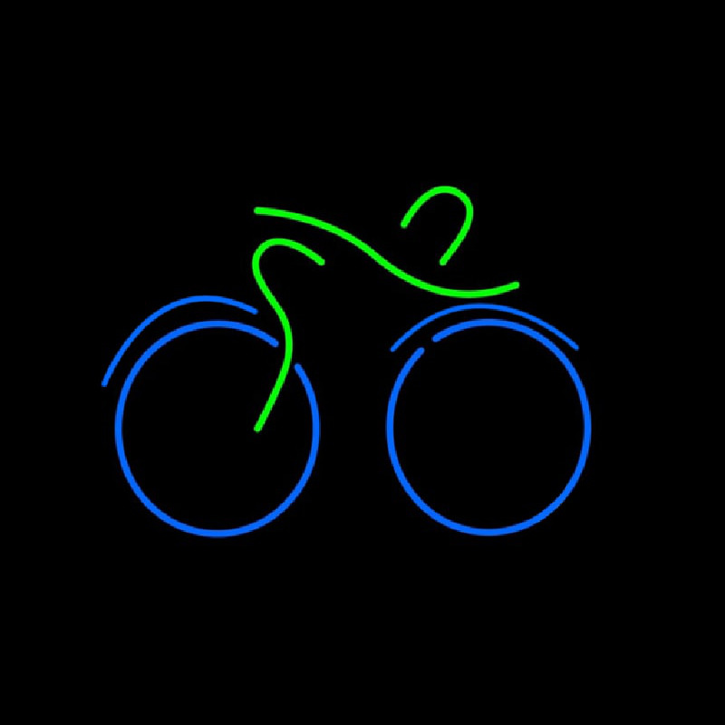 Custom Bicycle Freestanding Neon Sign USA