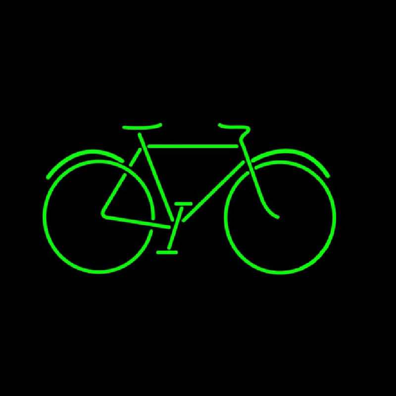 Custom Bicycle Green Neon Sign USA
