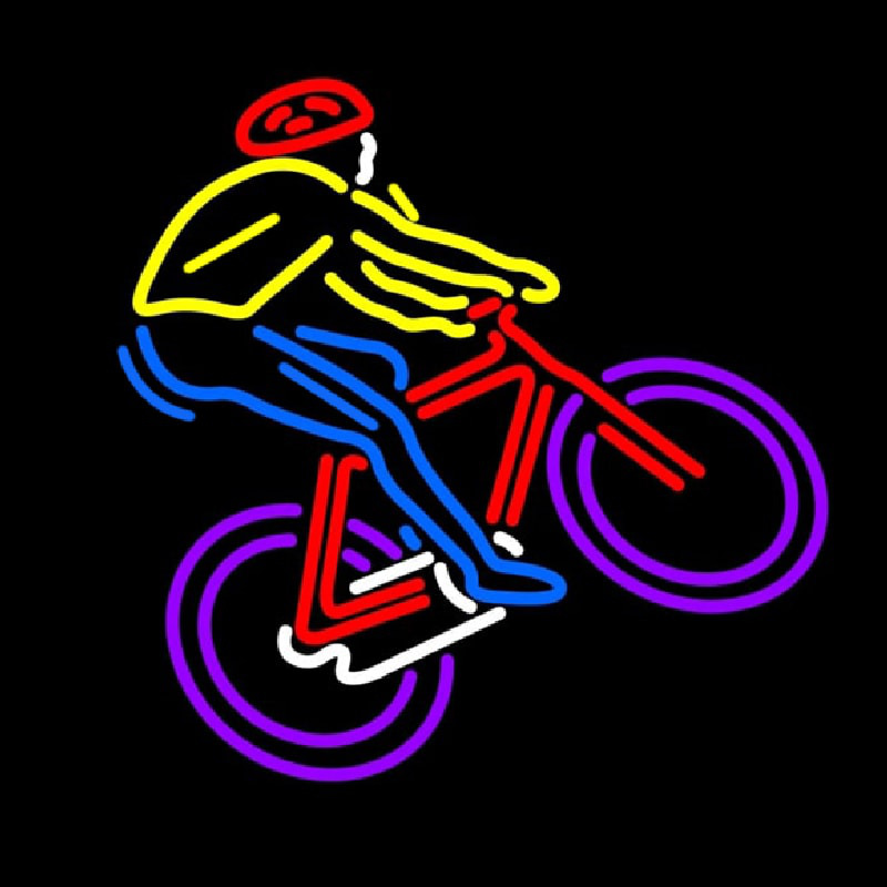Custom Bicycle Racer Neon Sign USA