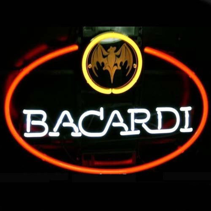 Custom Big Bacardi Bat Rum Logo Pub Store Neon Sign USA