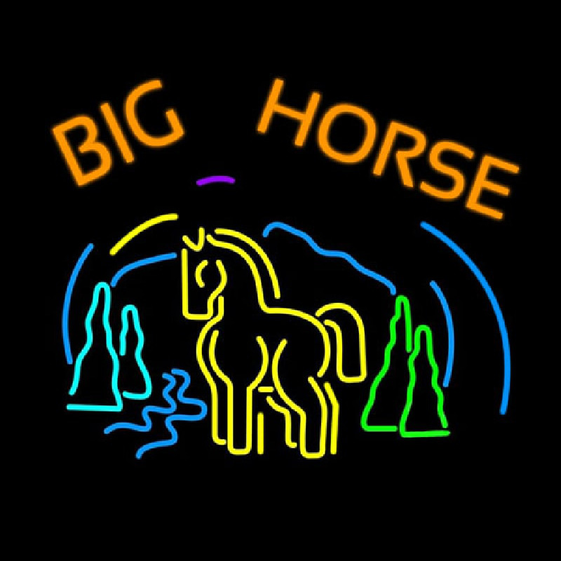 Custom Big Horse Neon Sign USA