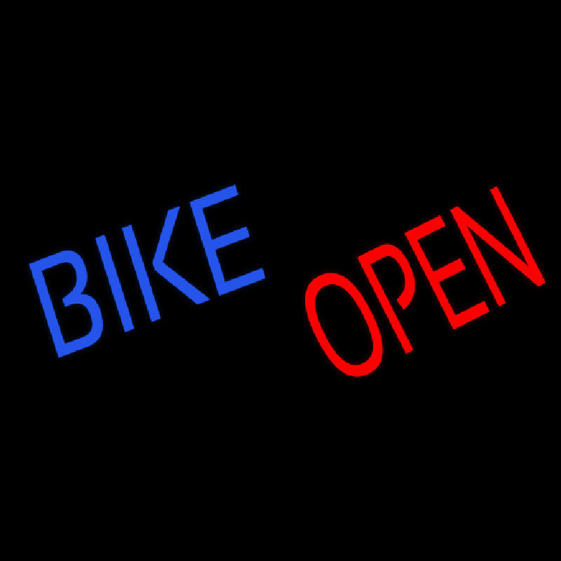 Custom Bike Open Neon Sign USA