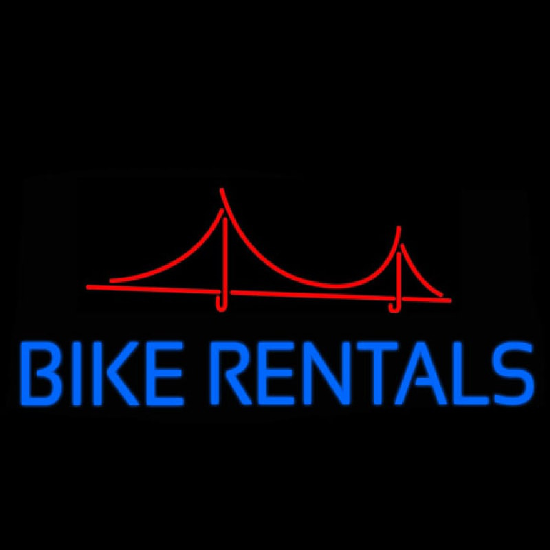 Custom Bike Rentals Neon Sign USA