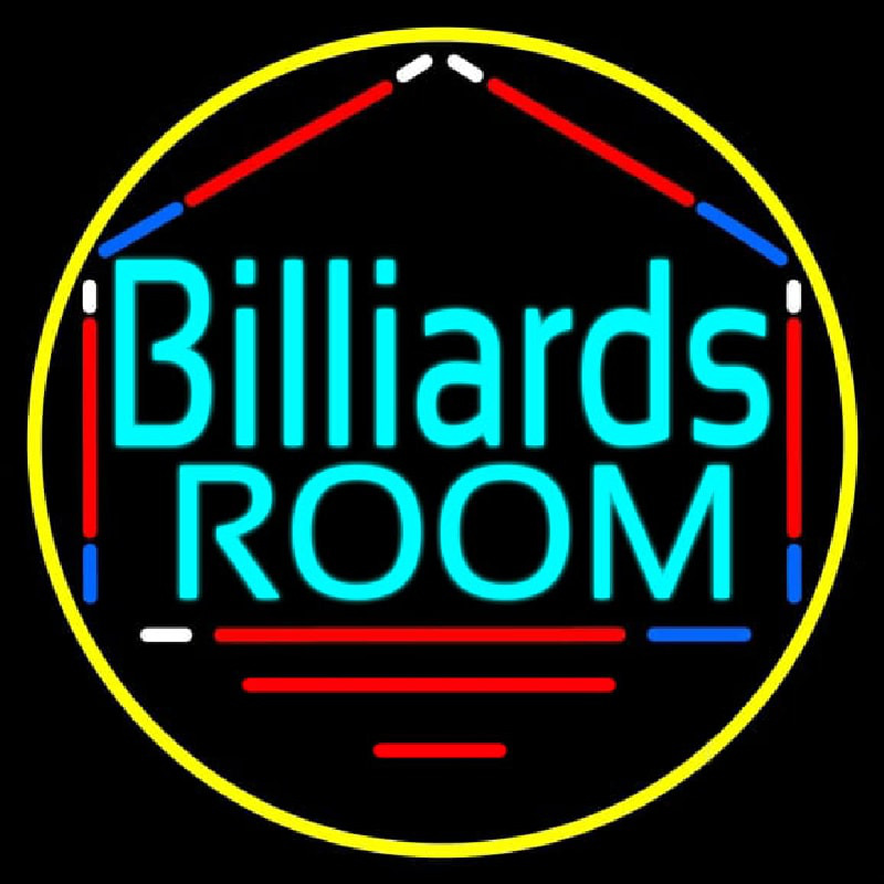 Custom Billiards Room 3 Neon Sign USA