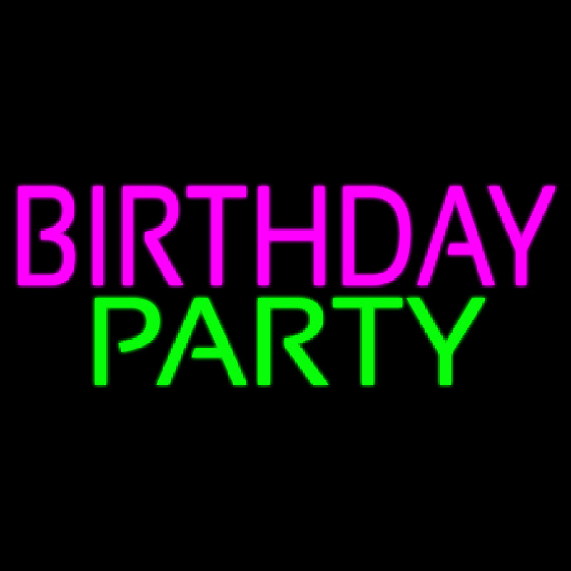 Custom Birthday Party 4 Neon Sign USA