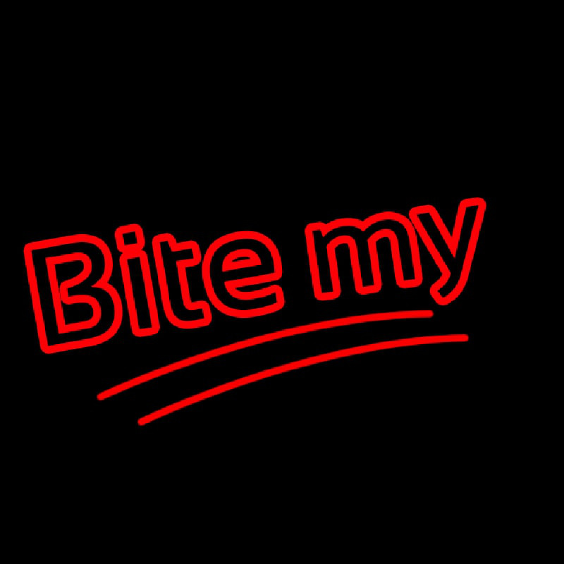 Custom Bite My Neon Sign USA – Custom Neon Signs Shop – Neon Signs USA