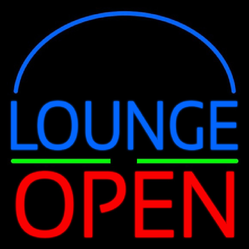 Custom Block Lounge Open 1 Neon Sign USA