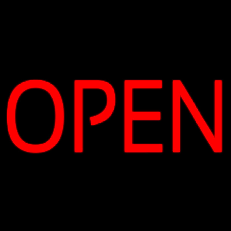 Custom Block Open Neon Sign USA
