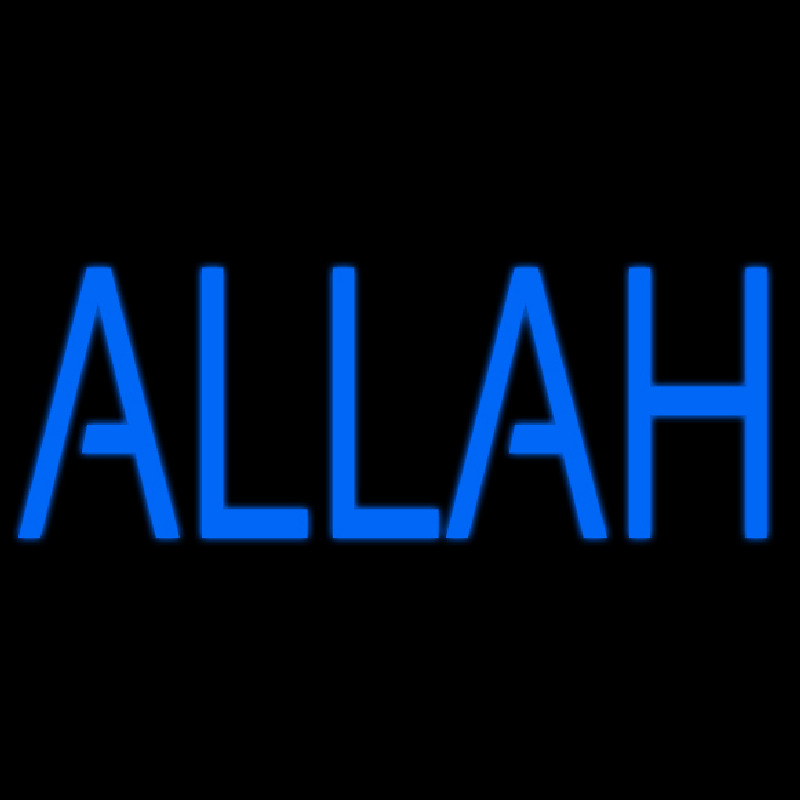 Custom Blue Allah Neon Sign USA