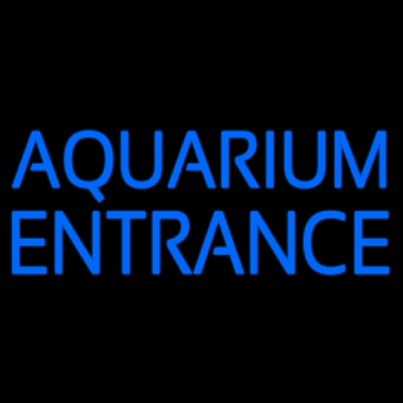 Custom Blue Aquarium Entrance Neon Sign USA