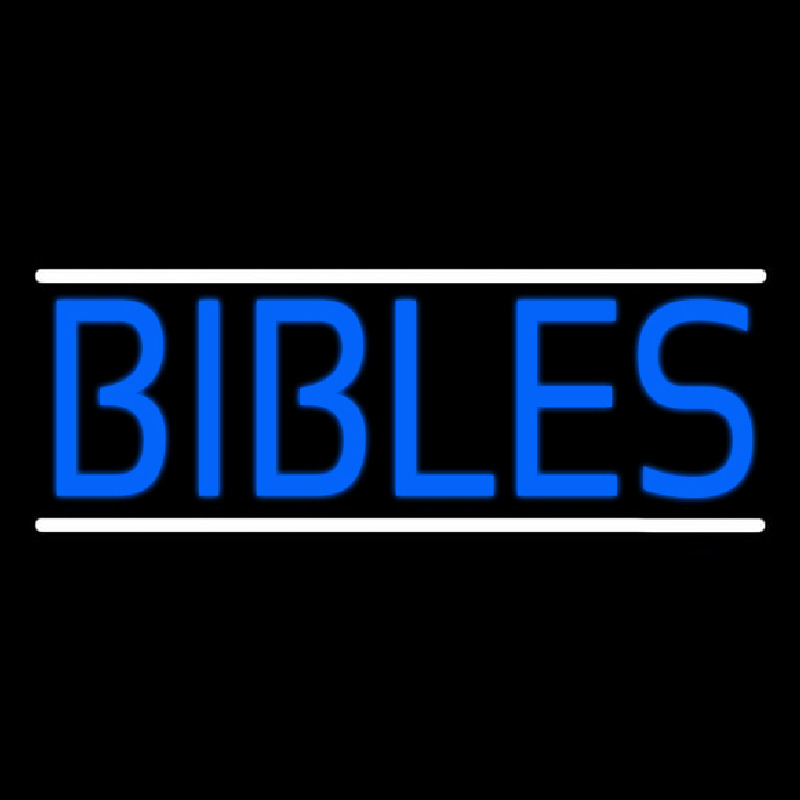 Custom Blue Bibles Neon Sign USA