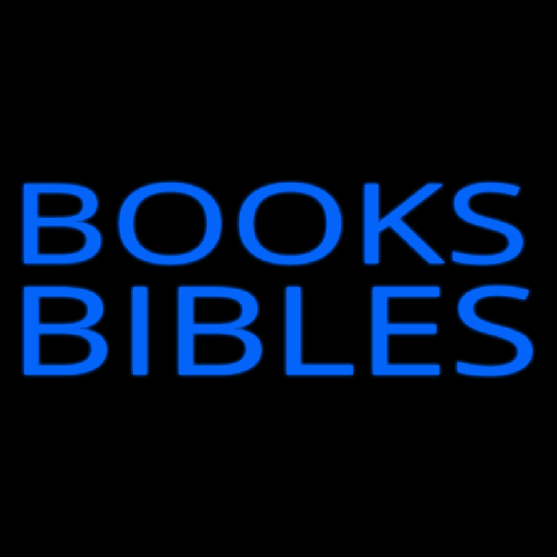 Custom Blue Books Bibles Neon Sign USA