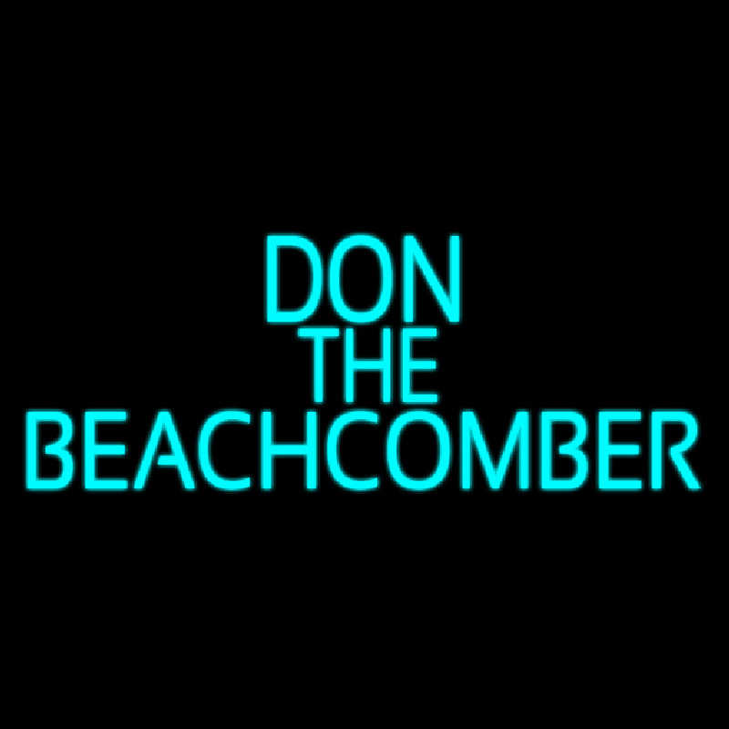 Custom Blue Don The Beachcomber Tiki Bar Neon Sign USA