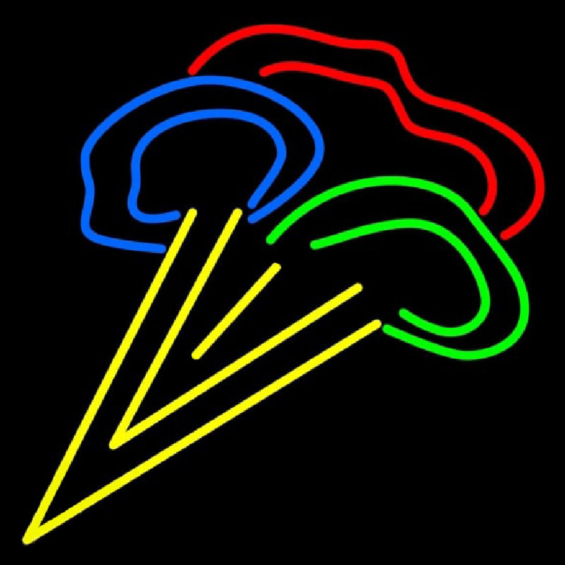 Custom Blue Green Red Ice Cream Neon Sign USA