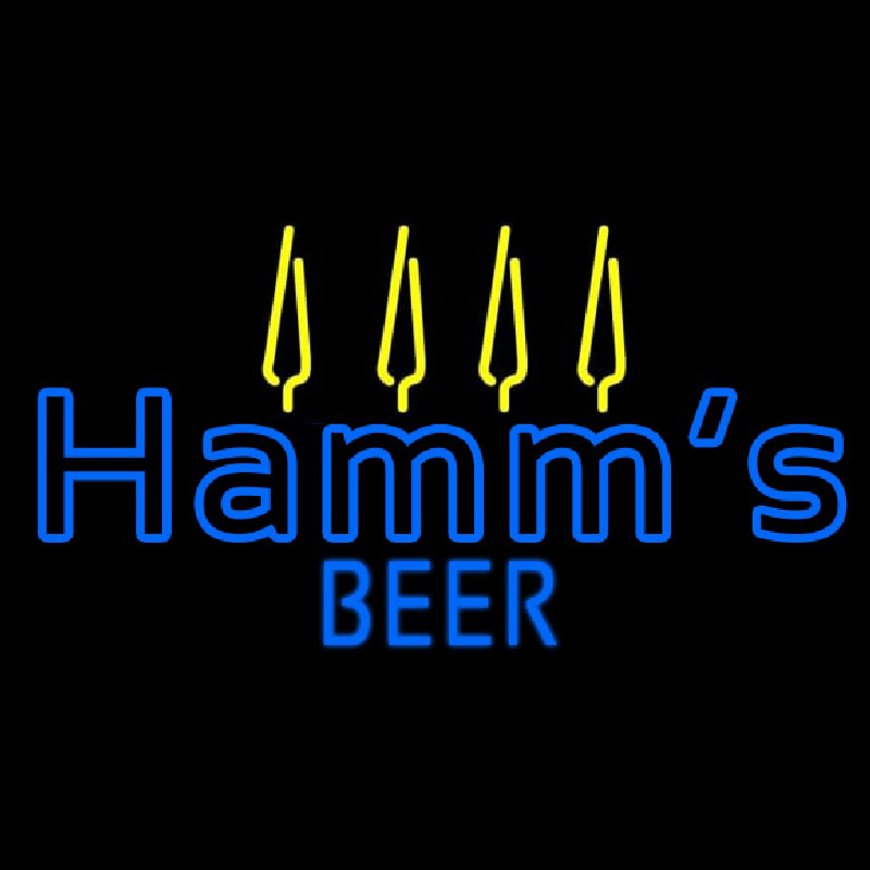 Custom Blue Hamms Neon Sign USA