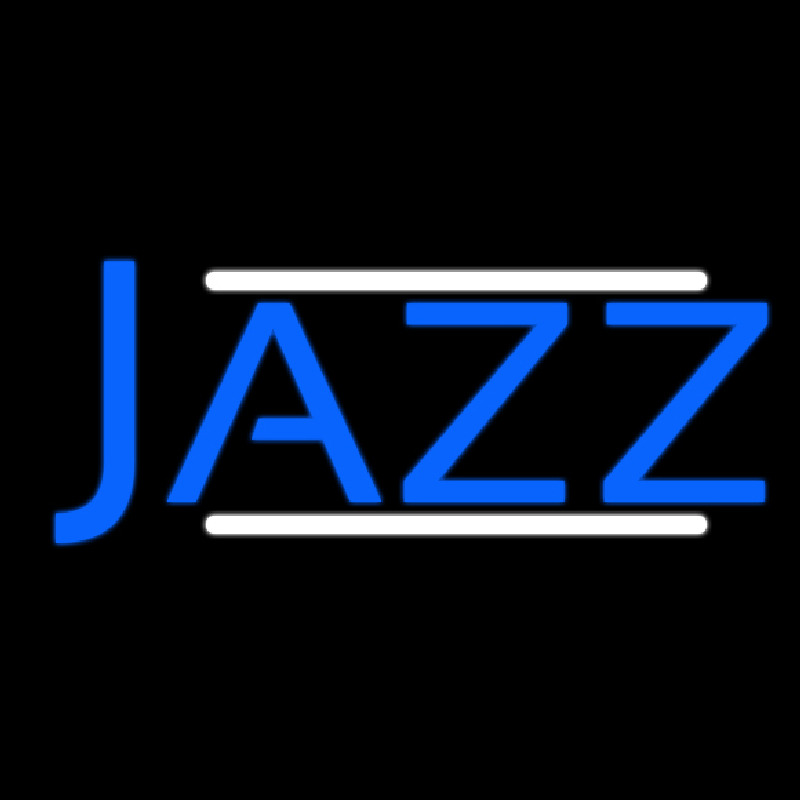 Custom Blue Jazz Block Double Line Neon Sign USA