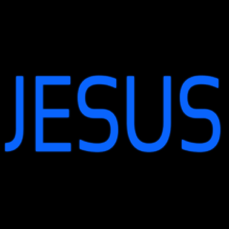 Custom Blue Jesus Neon Sign USA