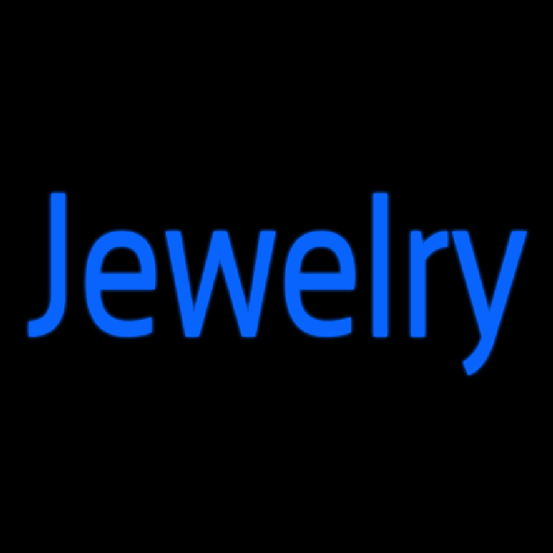 Custom Blue Jewelry Neon Sign USA