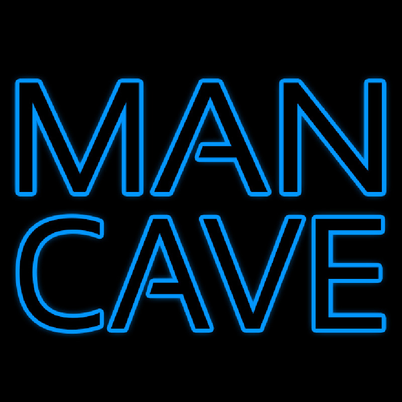 Custom Blue Man Cave Neon Sign USA
