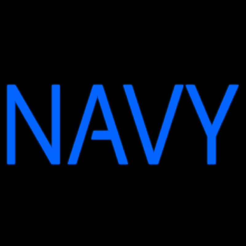 Custom Blue Navy Neon Sign USA