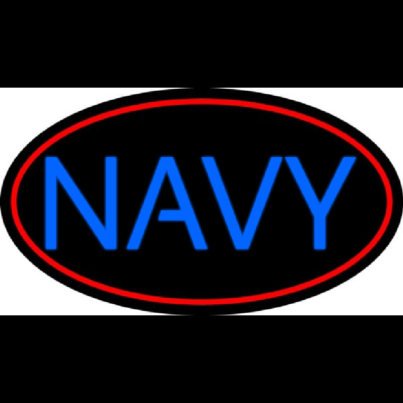 Custom Blue Navy Neon Sign USA