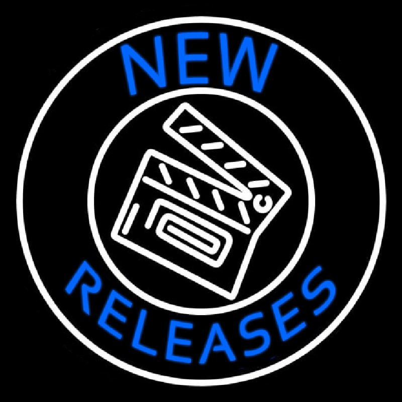 Custom Blue New Releases With Logo Neon Sign USA