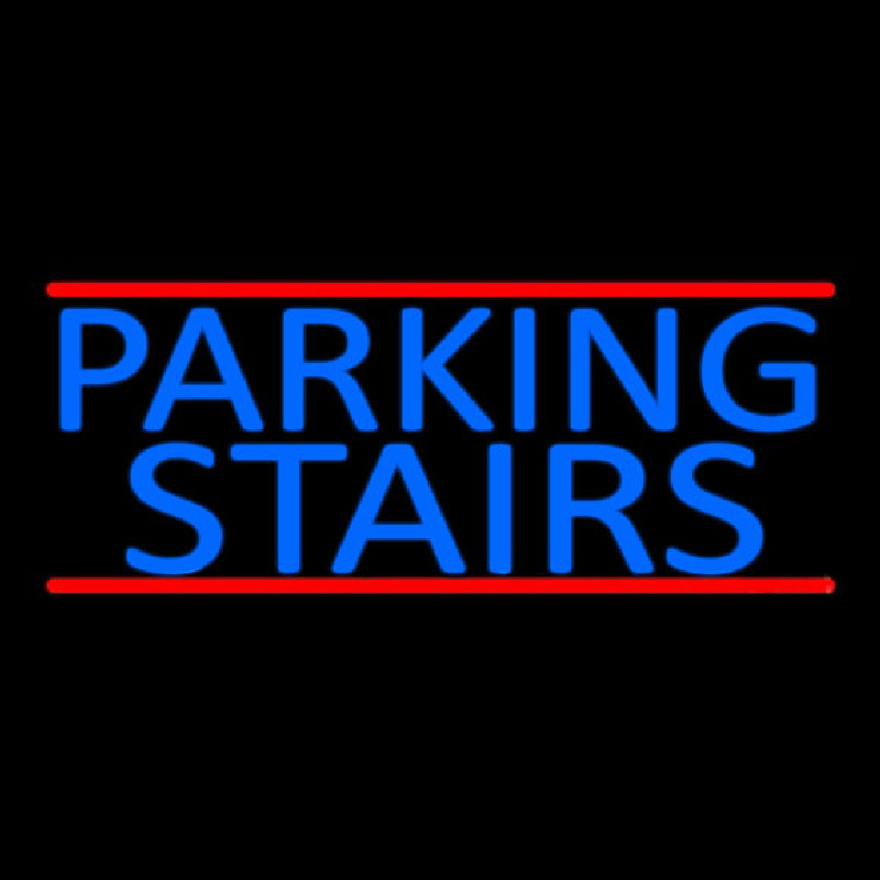 Custom Blue Parking Stairs Neon Sign USA