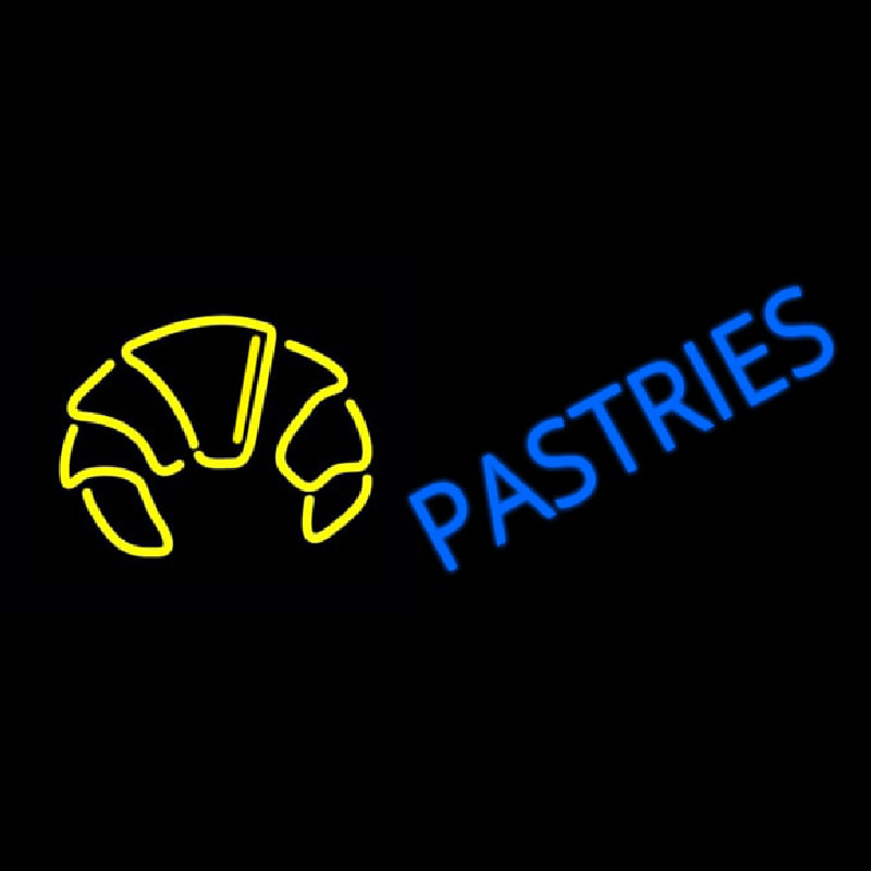 Custom Blue Pastries Logo Neon Sign USA
