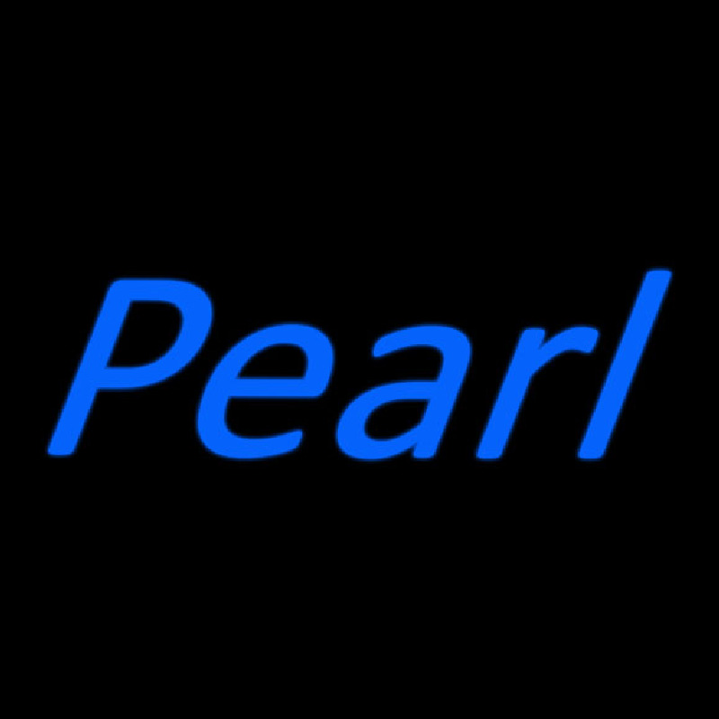 Custom Blue Pearl Cursive Neon Sign USA