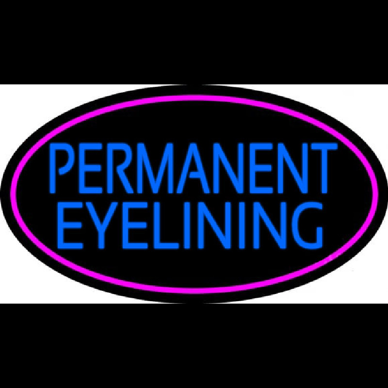 Custom Blue Permanent Eye Lining Neon Sign USA