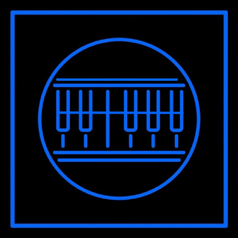 Custom Blue Piano Neon Sign USA