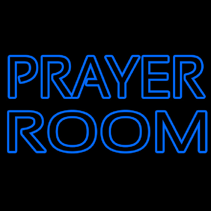 Custom Blue Prayer Room Neon Sign USA