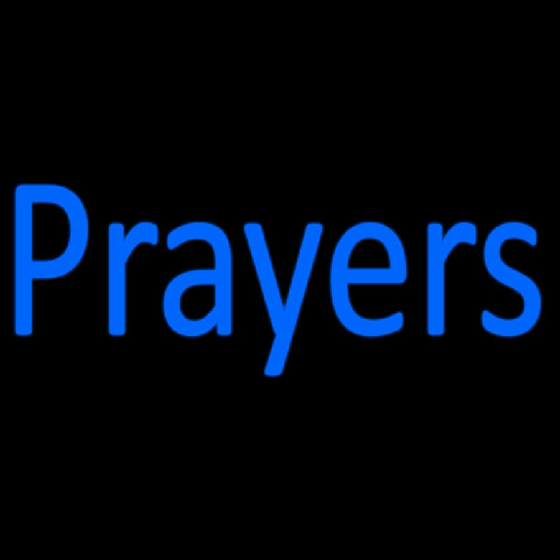 Custom Blue Prayers Neon Sign USA