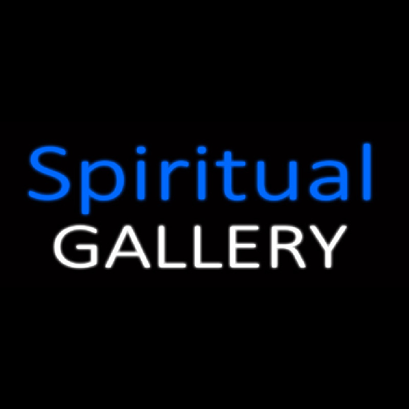 Custom Blue Spritual White Gallery Neon Sign USA