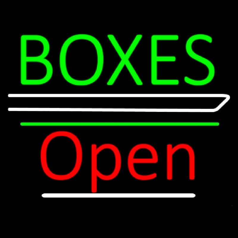 Custom Boxes Double Stroke 3 Neon Sign USA
