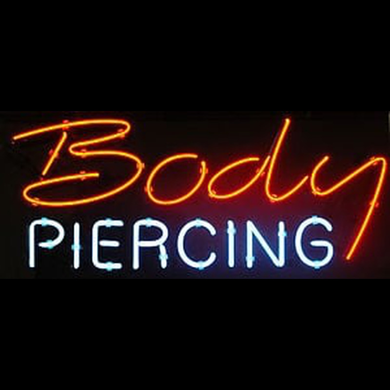 Custom Body Piercing Neon Sign USA