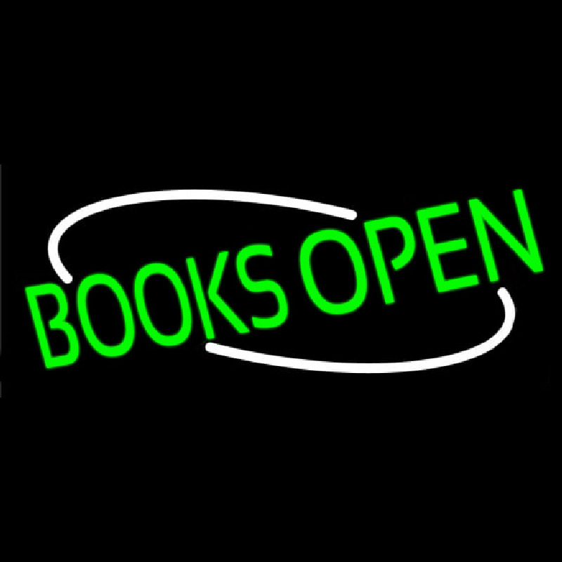 Custom Books Open Neon Sign USA