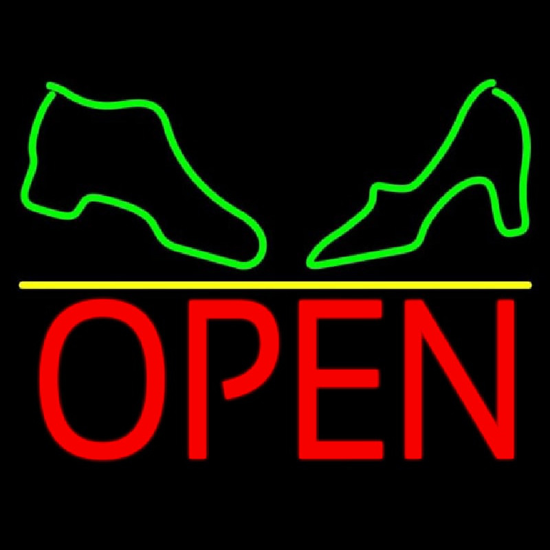 Custom Boot And Sandal Open Neon Sign USA