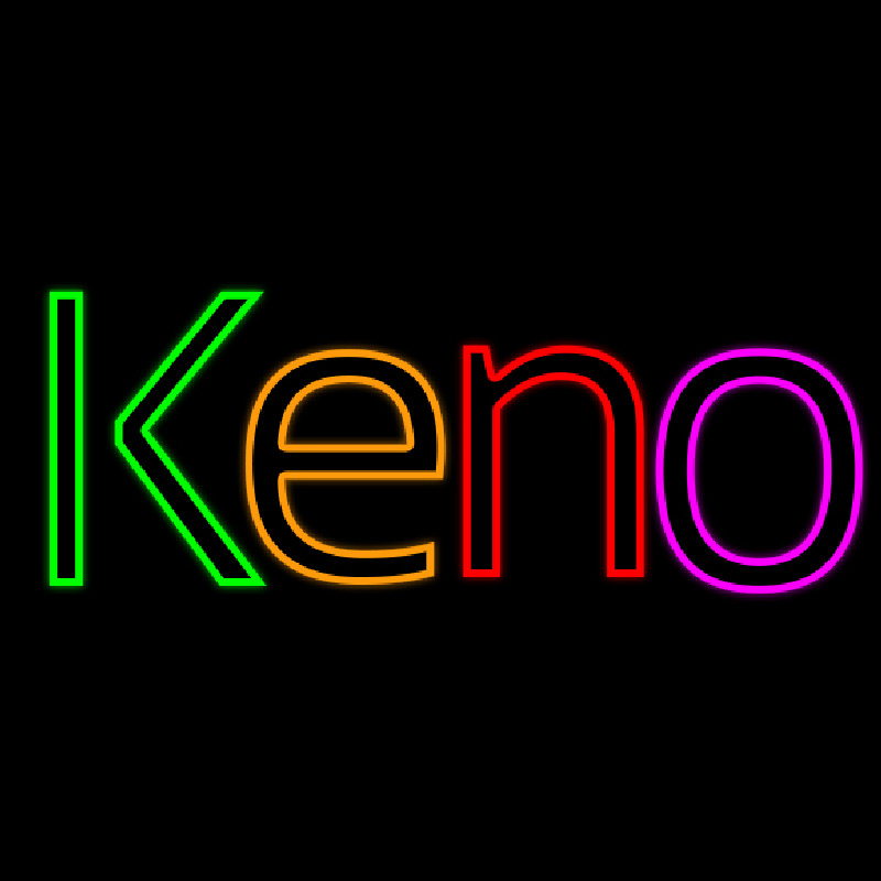 Custom Border With Keno 1 Neon Sign USA