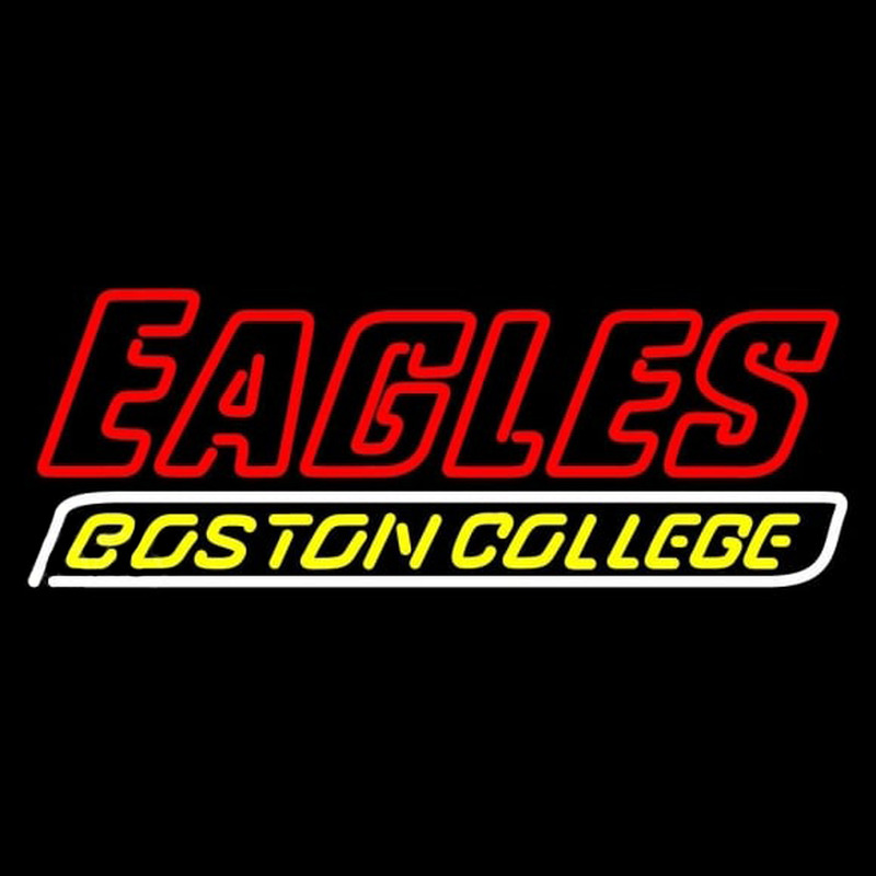 Custom Boston College Eagles Wordmark 2001 Pres Logo NCAA Neon Sign Neon Sign USA