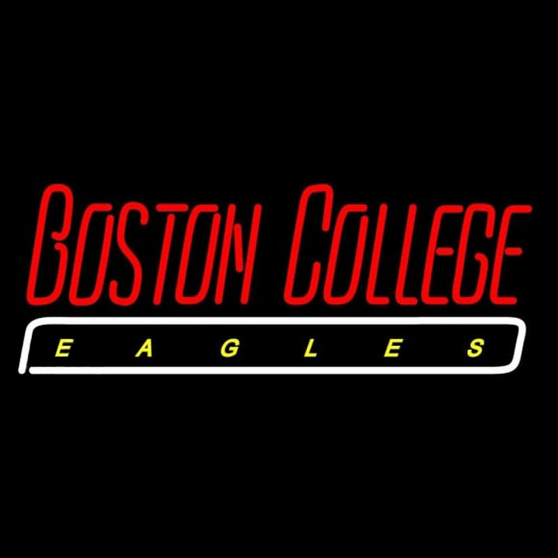 Custom Boston College Eagles Wordmark 2001 Pres Logo NCAA Neon Sign Neon Sign USA