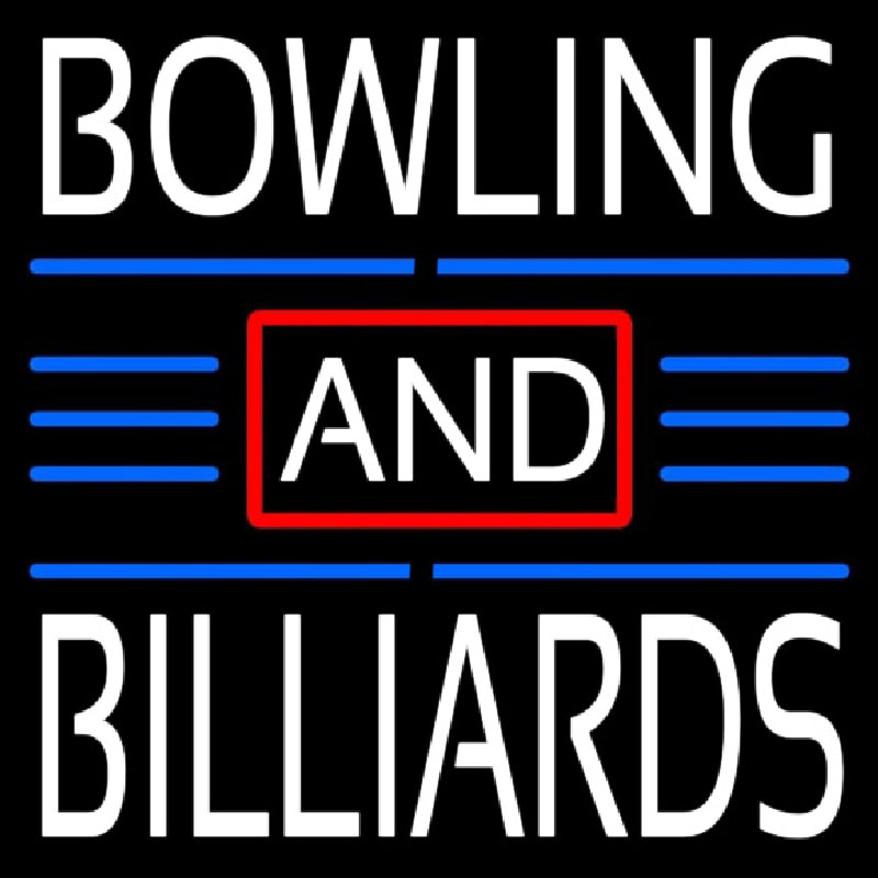 Custom Bowling And Billiards 1 Neon Sign USA