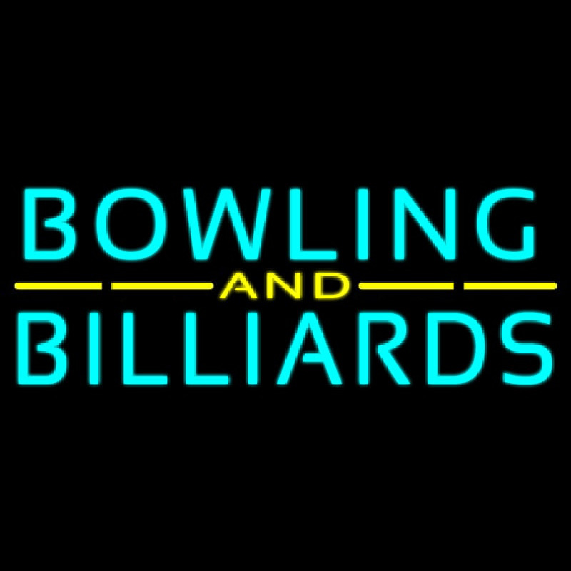 Custom Bowling And Billiards 3 Neon Sign USA