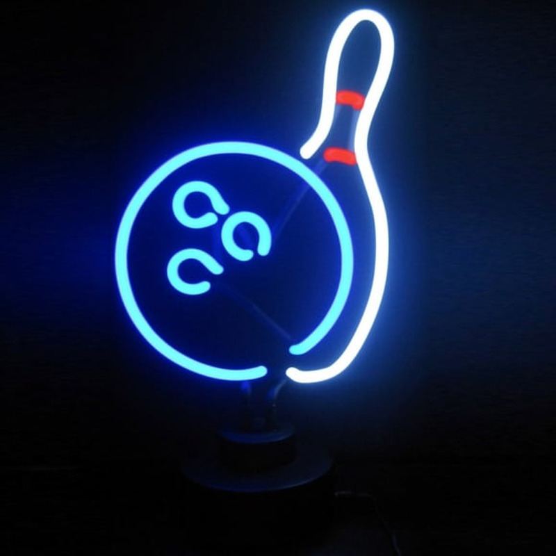 Custom Bowling Desktop Neon Sign