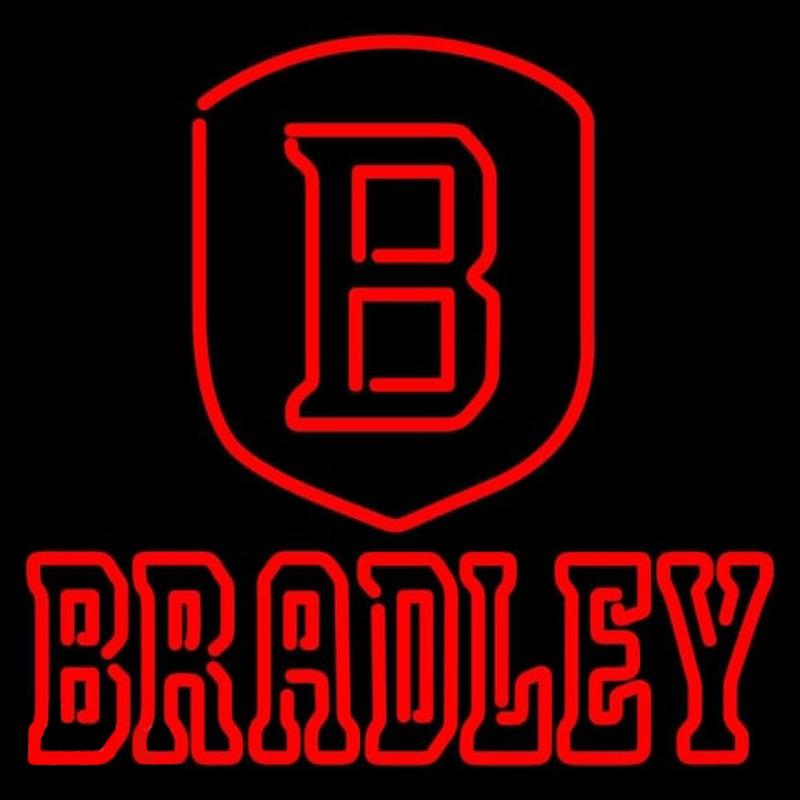 Custom Bradley Braves Primary 2012 Pres Logo NCAA Neon Sign Neon Sign USA