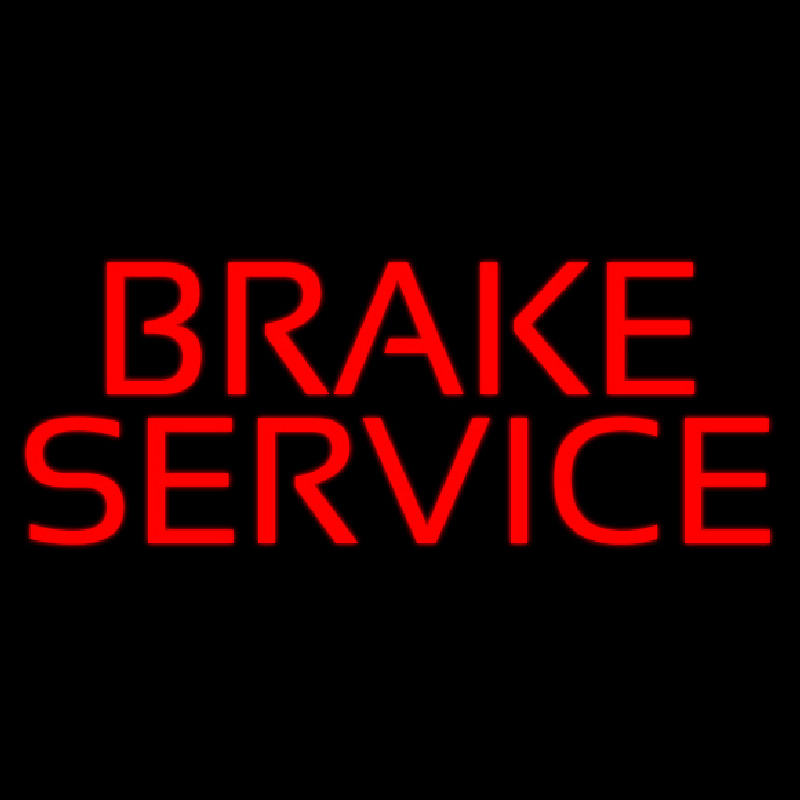 Custom Brake Service Neon Sign USA