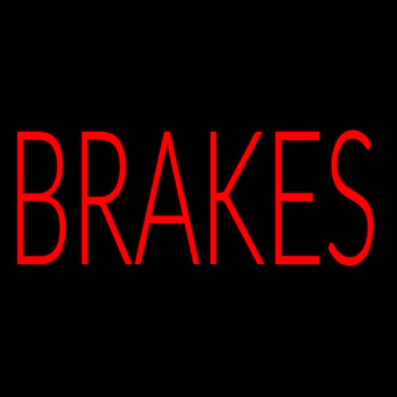 Custom Brakes Neon Sign USA