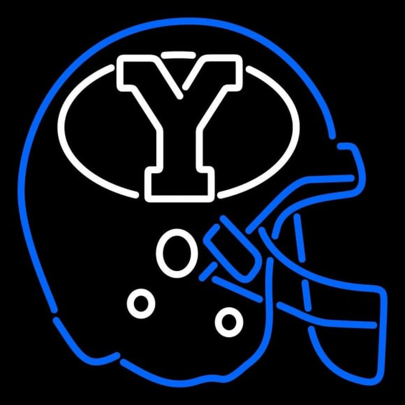 Custom Brigham Young Cougars Helmet 2005 Pres Logo NCAA Neon Sign Neon Sign USA